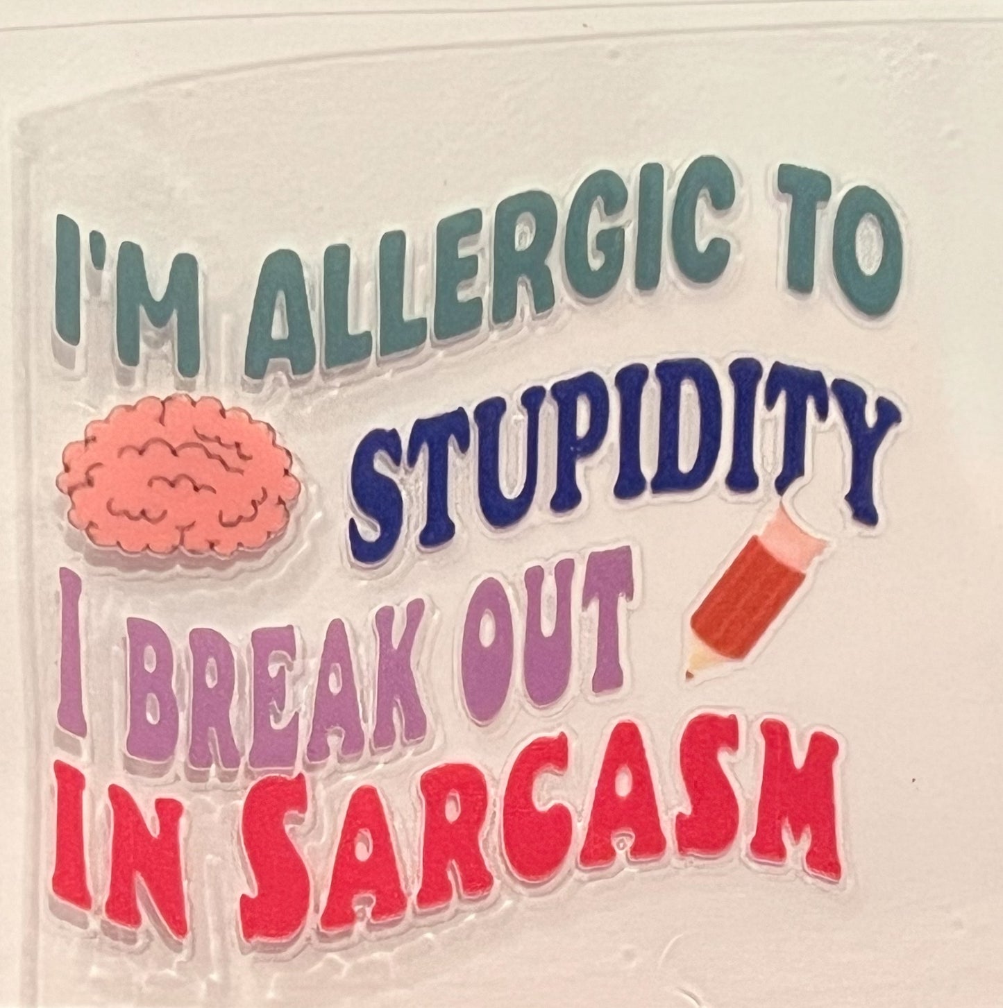 Sarcasm Decal - #124