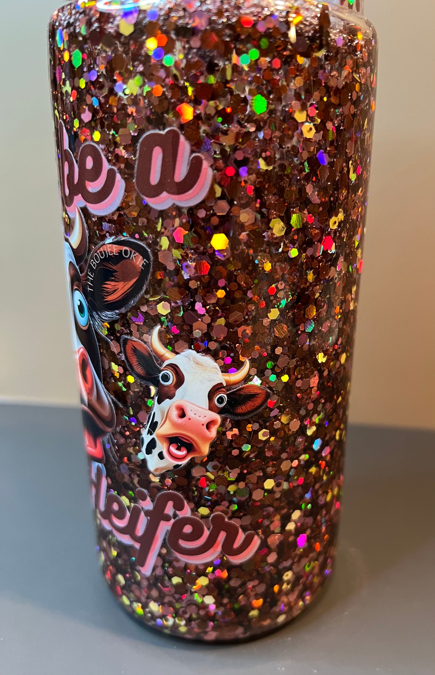 20 oz Acrylic Snow Globe Tumbler “Don’t Be A Salty Heifer”