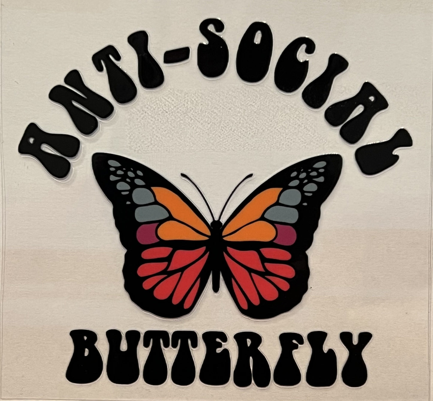 Anti-Social Butterfly Decal