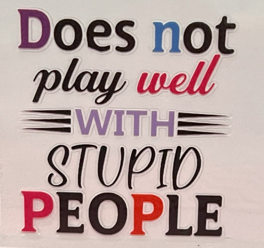 Sarcasm Decal - #123